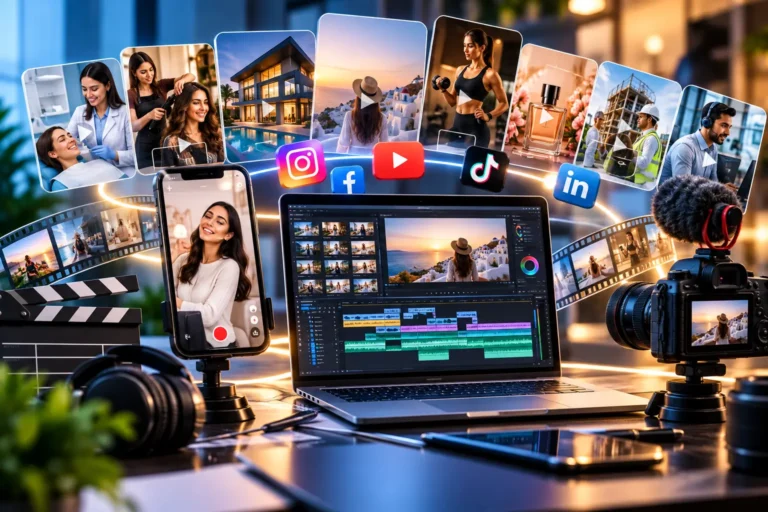 Video editing for business reels shorts and ads