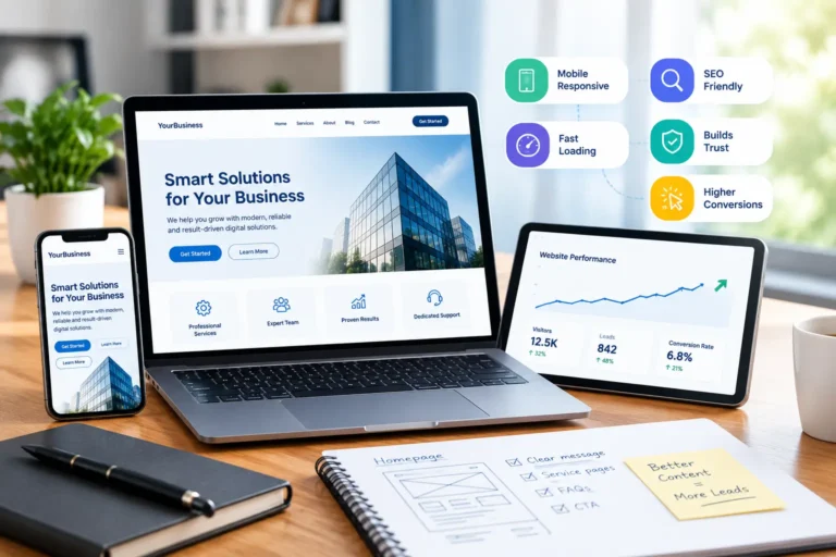 Website development improvements before running ads